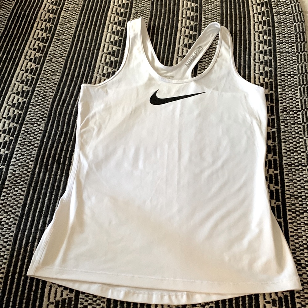 Nike Pro White Medium Tank Top
